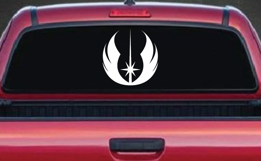 Jedi Order Emblem Sci Fi Car or Truck Window Decal Sticker