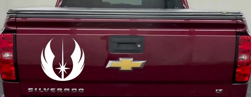 Jedi Order Emblem Sci Fi Car or Truck Window Decal Sticker