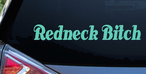 Redneck Bitch Country Car or Truck Window Decal Sticker (Mint)