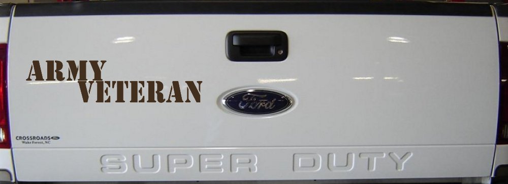 Army Veteran Military Car or Truck Window Decal Sticker