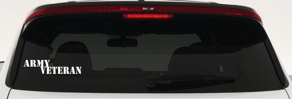 Army Veteran Military Car or Truck Window Decal Sticker