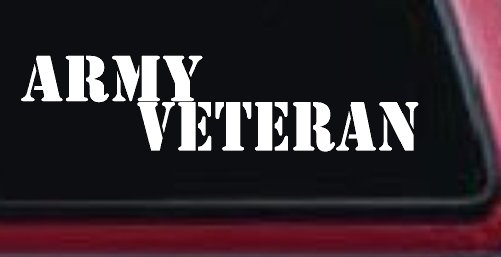 Army Veteran Military Car or Truck Window Decal Sticker