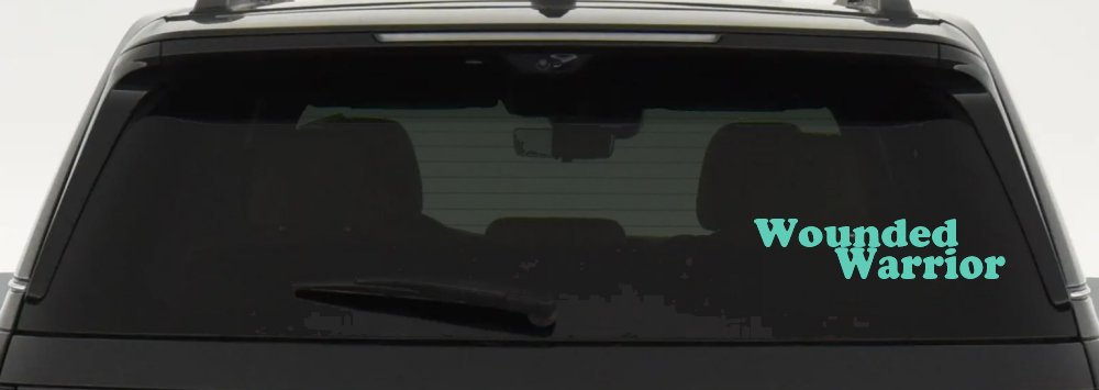 Wounded Warrior Military Car or Truck Window Decal Sticker