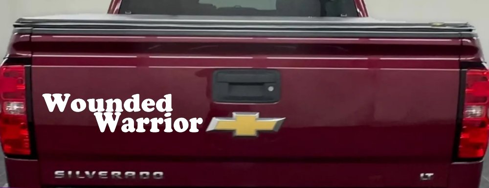 Wounded Warrior Military Car or Truck Window Decal Sticker