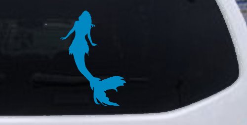 Mermaid Car or Truck Window Decal Sticker (Blue)