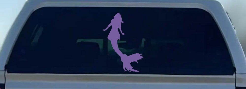 Mermaid Car or Truck Window Decal Sticker (Purple)