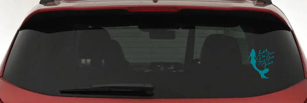 Let The Sea Set You Free Mermaid Car or Truck Window Decal Sticker
