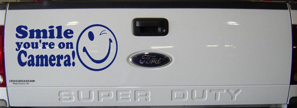 Smile You're On Camera Store Window Lettering Car or Truck Window Decal Sticker