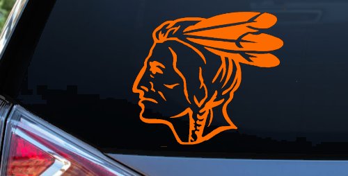 Native American Indian Head Western Car or Truck Window Decal Sticker