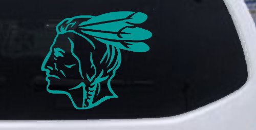 Native American Indian Head Western Car or Truck Window Decal Sticker