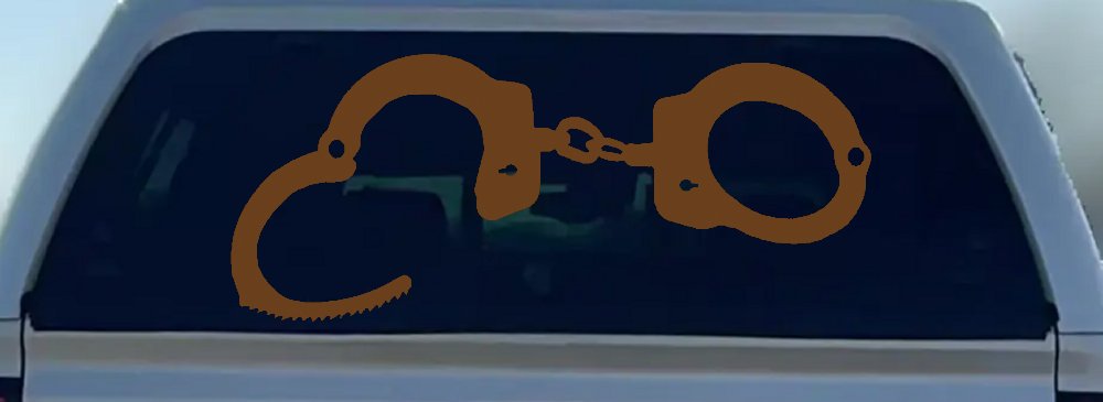 Handcuffs Car or Truck Window Decal Sticker