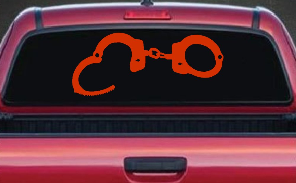 Handcuffs Car or Truck Window Decal Sticker