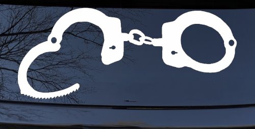 Handcuffs Car or Truck Window Decal Sticker