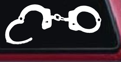Handcuffs Car or Truck Window Decal Sticker
