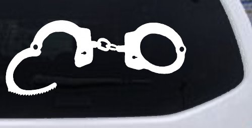 Handcuffs Car or Truck Window Decal Sticker