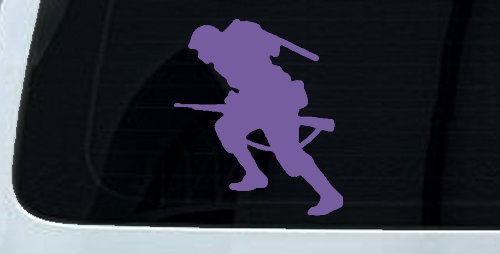 Soldier Silhouette Military Car or Truck Window Decal Sticker