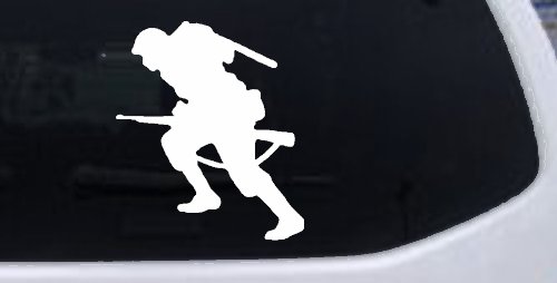 Soldier Silhouette Military Car or Truck Window Decal Sticker