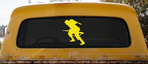 Soldier Silhouette Military Car or Truck Window Decal Sticker