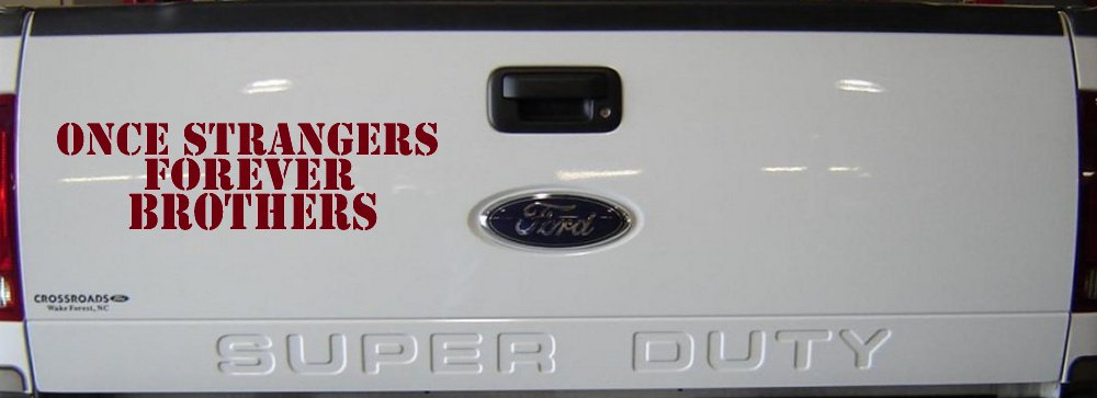 Once Strangers Forever Brothers Military Car or Truck Window Decal Sticker