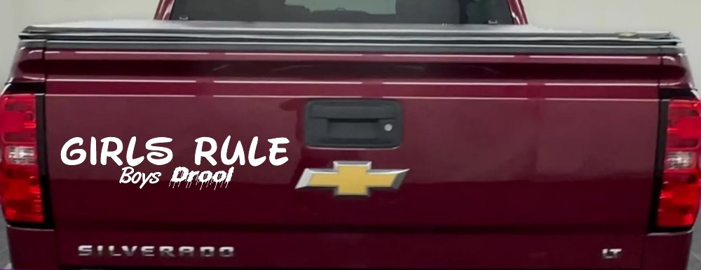 Girls Rule Boys Drool Funny Car or Truck Window Decal Sticker