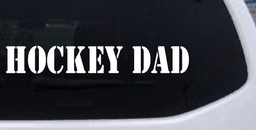 Hockey Dad Sports Car or Truck Window Decal Sticker