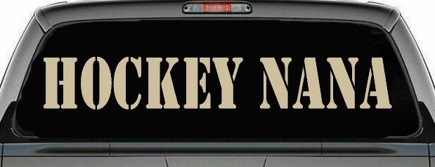 Hockey Nana Sports Car or Truck Window Decal Sticker
