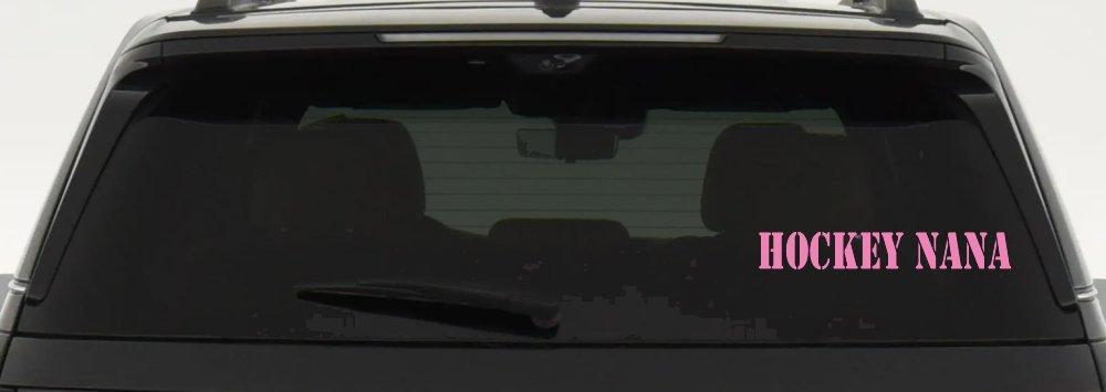 Hockey Nana Sports Car or Truck Window Decal Sticker