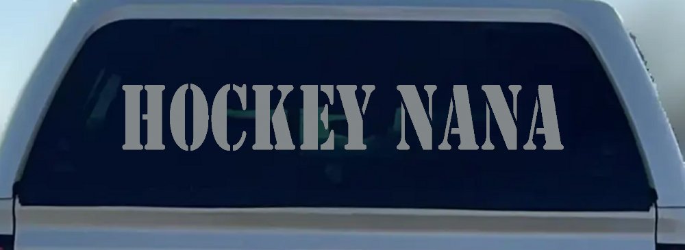 Hockey Nana Sports Car or Truck Window Decal Sticker