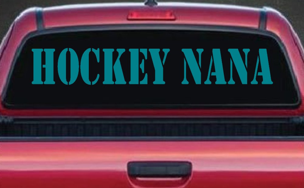 Hockey Nana Sports Car or Truck Window Decal Sticker