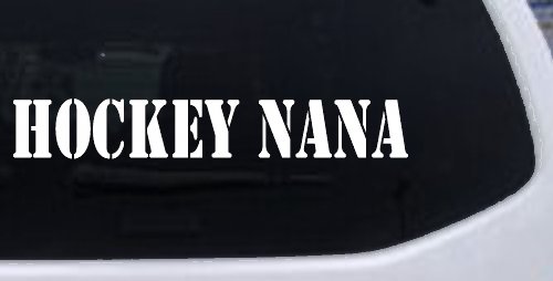 Hockey Nana Sports Car or Truck Window Decal Sticker