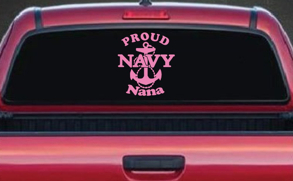 Proud Navy Nana Anchor Military Car or Truck Window Decal Sticker