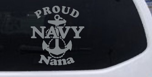 Proud Navy Nana Anchor Military Car or Truck Window Decal Sticker