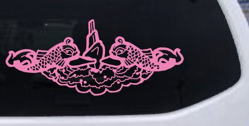 Submarine Service Dolphins Military Car or Truck Window Decal Sticker