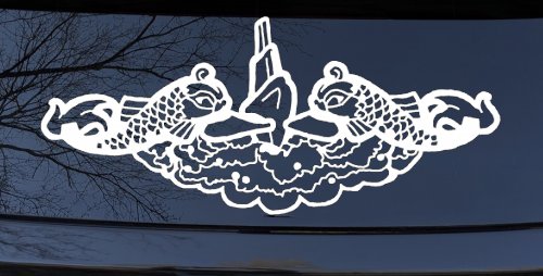 Submarine Service Dolphins Military Car or Truck Window Decal Sticker