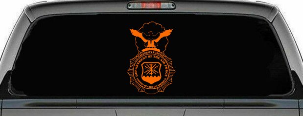 Department Of The Air Force Security Forces With Eagle Military Car or Truck Window Decal Sticker