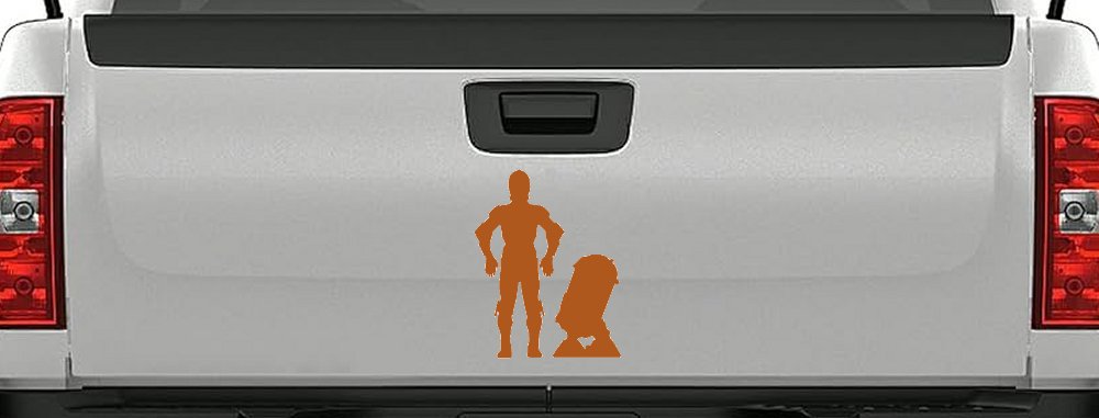 Droids C3PO R2D2 Sci Fi Car or Truck Window Decal Sticker