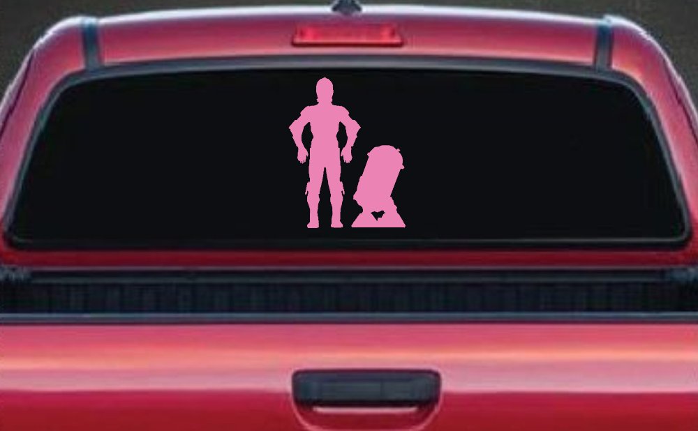 Droids C3PO R2D2 Sci Fi Car or Truck Window Decal Sticker
