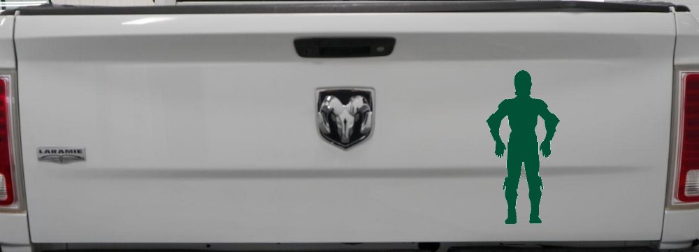 C3PO Sci Fi Car or Truck Window Vinyl Decal Sticker (Dark Green)