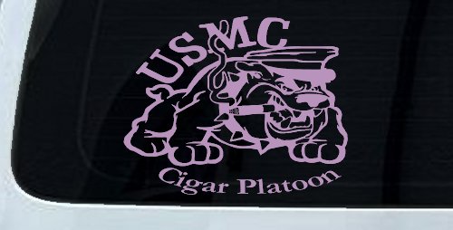 USMC Cigar Platoon Military Car or Truck Window Decal Sticker