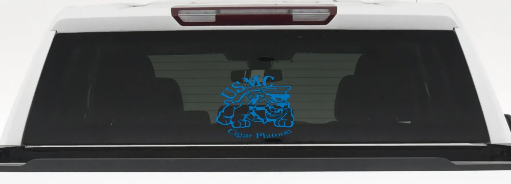 USMC Cigar Platoon Military Car or Truck Window Decal Sticker