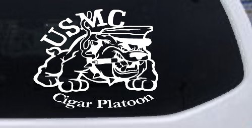 USMC Cigar Platoon Military Car or Truck Window Decal Sticker