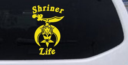 Shriner Life Car or Truck Window Decal Sticker