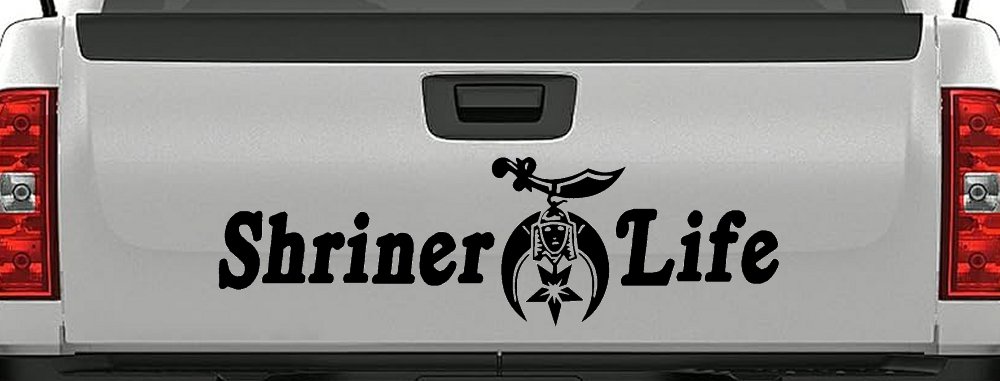 Shriner Life Car or Truck Window Decal Sticker