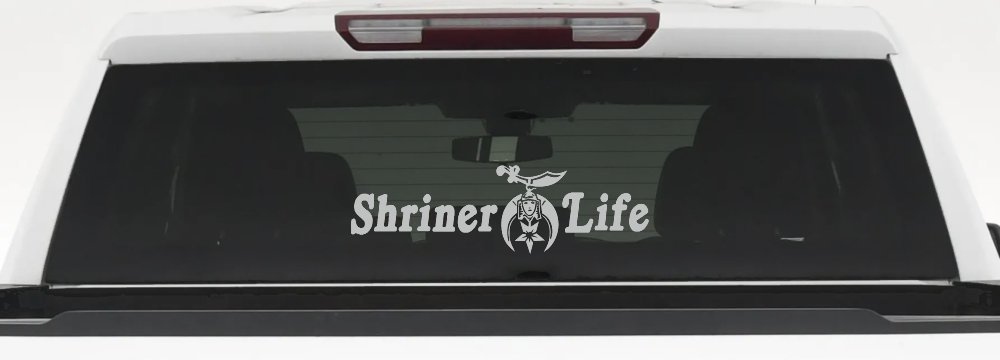 Shriner Life Car or Truck Window Decal Sticker