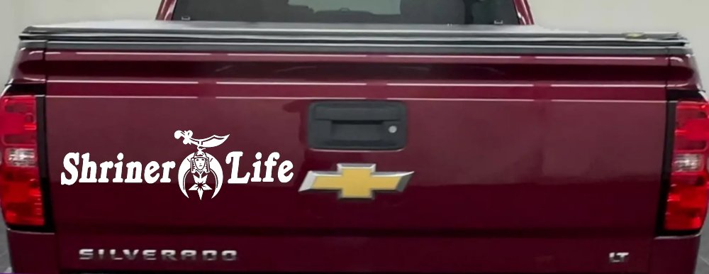 Shriner Life Car or Truck Window Decal Sticker