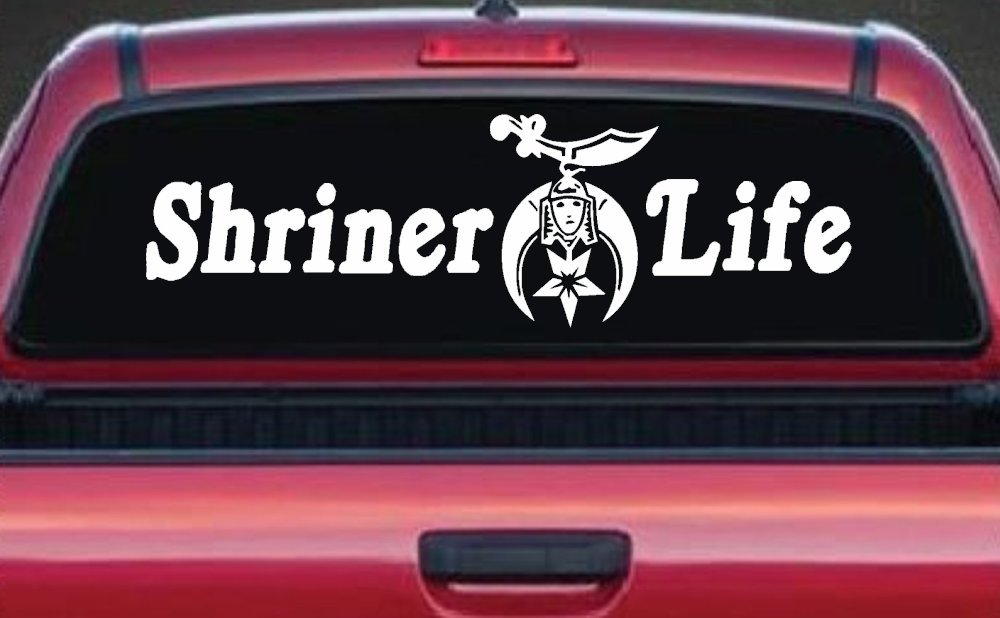 Shriner Life Car or Truck Window Decal Sticker