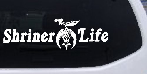 Shriner Life Car or Truck Window Decal Sticker