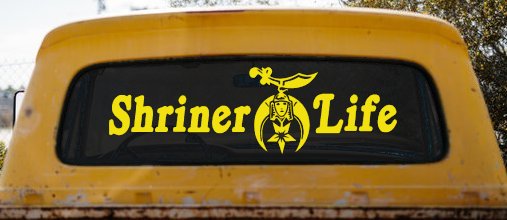 Shriner Life Car or Truck Window Decal Sticker