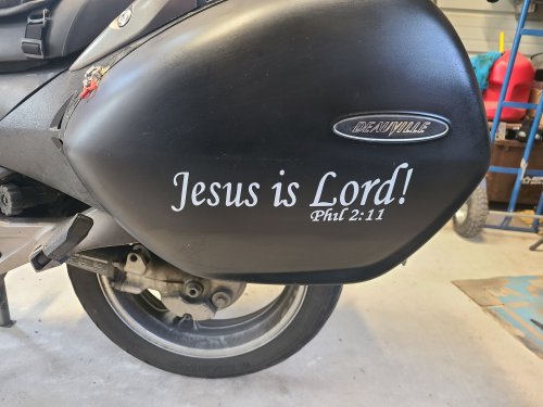 Jesus Is Lord Philippians 2:11 Christian Car or Truck Window Vinyl Decal Sticker (White)