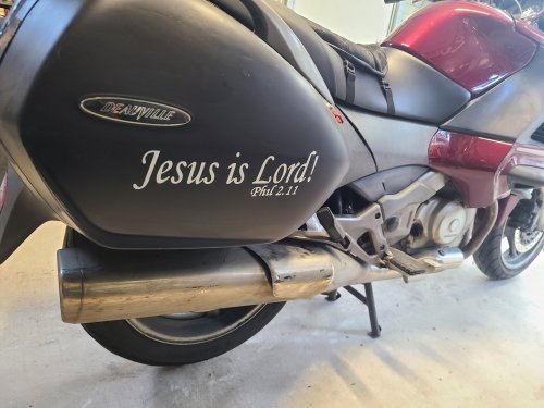 Jesus Is Lord Philippians 2:11 Christian Car or Truck Window Vinyl Decal Sticker (White)